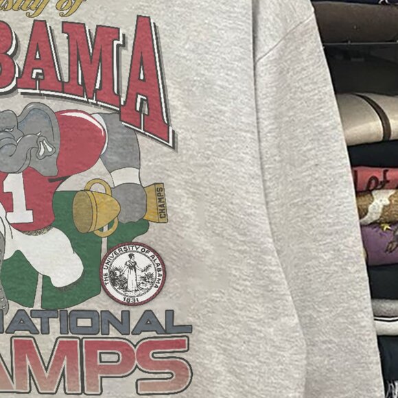 Vintage 1992 Alabama Crimson Tide Champ Sweater, University of Alabama Shirt tee - Picture 3 of 4